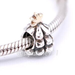 Authentic PANDORA Christmas Tree Charm 14K Gold - 790365